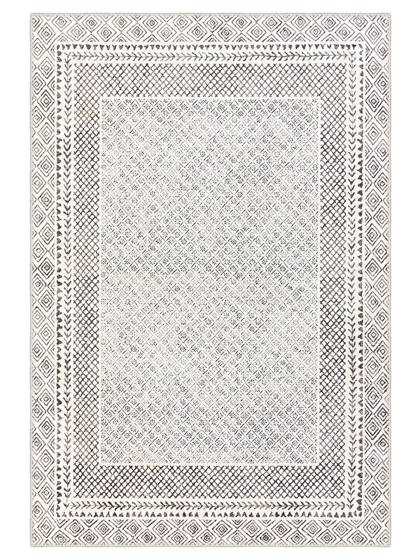 Homefesto Dekoratif Özel Tasarım Yıkanabilir İnce Kaymaz Tabanlı Modern Halı KECE FR32