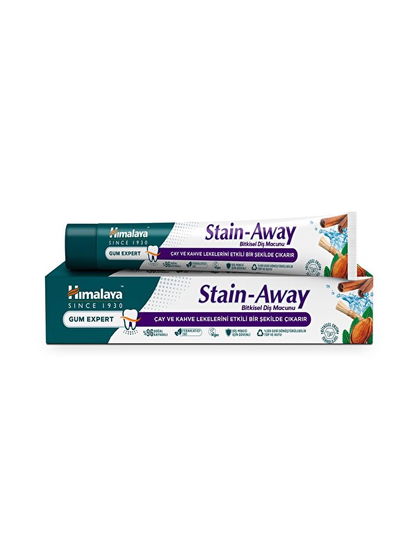 Himalaya Since 1930 Leke Karşıtı Bitkisel Diş Macunu, Florürsüz, Parabensiz, Vejeteryan, Leke Çıkartıcı, 75 ml