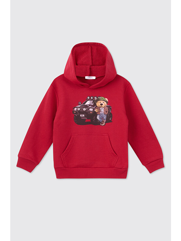 Panço Erkek Bebek Kırmızı Sweatshirt