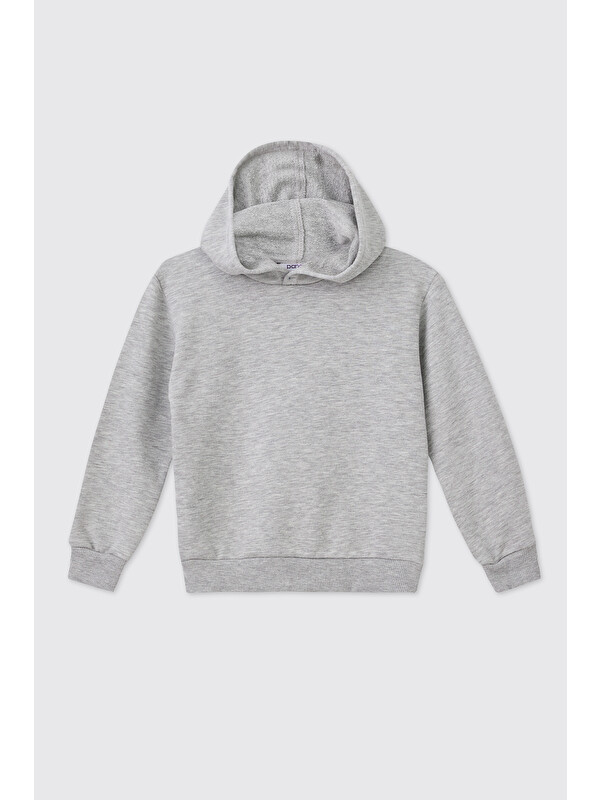 Panço Erkek Bebek Gri-Melanj Sweatshirt