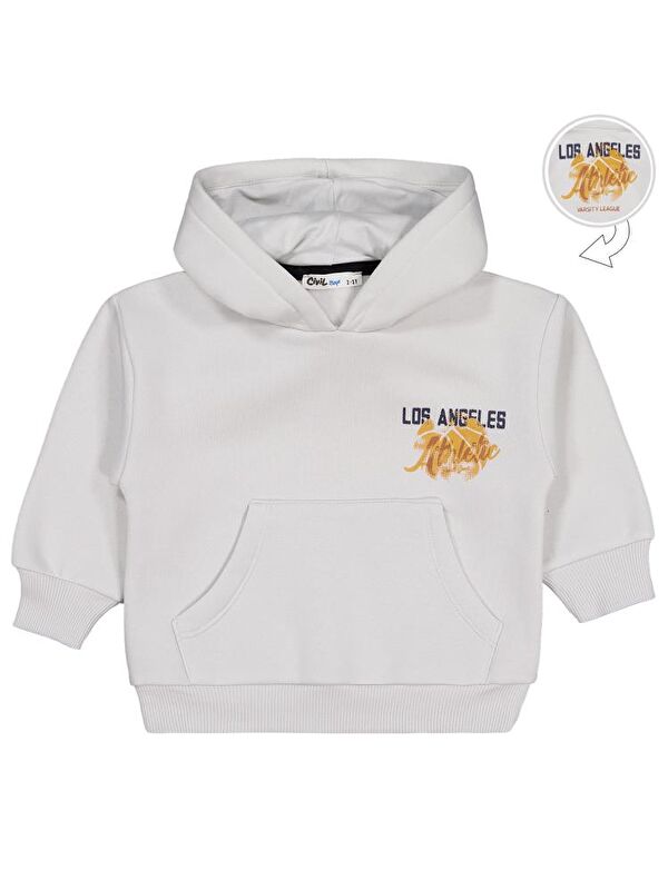 Civil Boys Los Angeles Baskılı 2-5 Yaş Sweatshirt - Gri 4-5 Yaş
