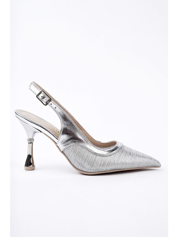 ARYNA Sivri Burun Arkası Açık Günlük Klasik Kadın Topuklu Ayakkabı - Görsel 2