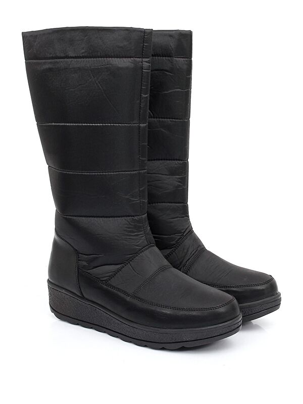 Yuvarlak Burun Fermuarlı Kadın Kar Botu 46580 - Görsel 3