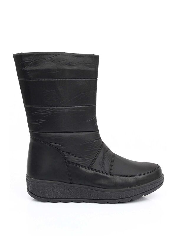 Yuvarlak Burun Fermuarlı Kadın Kar Botu 52420 - Görsel 5