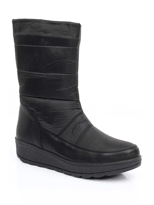 Yuvarlak Burun Fermuarlı Kadın Kar Botu 52420 - Görsel 6