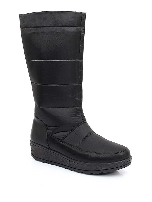 Yuvarlak Burun Fermuarlı Kadın Kar Botu 46580 - Görsel 6