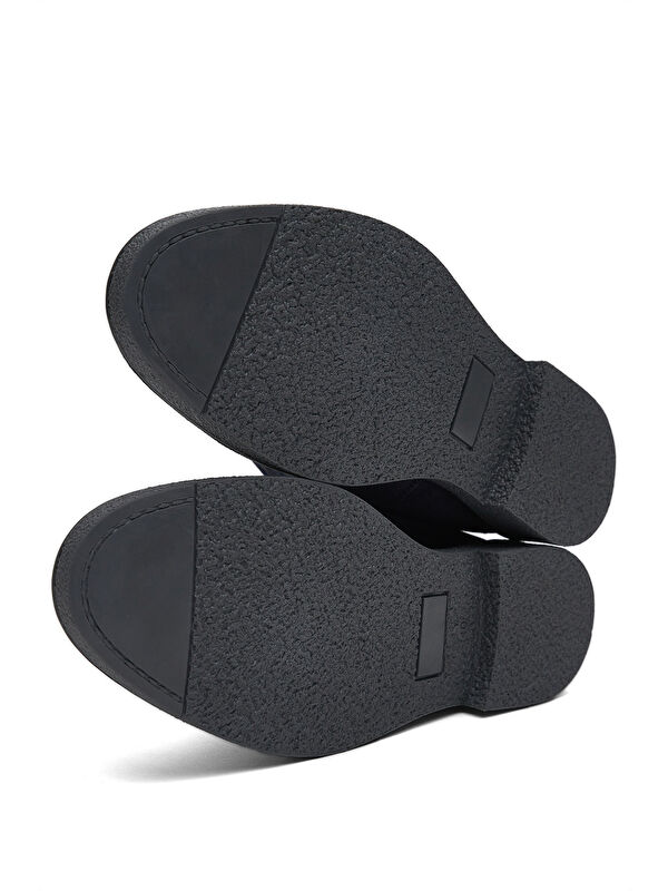 Erkek Lacivert Süet Rahat Kalıp Hakiki Süet Lastikli Bot - Görsel 5