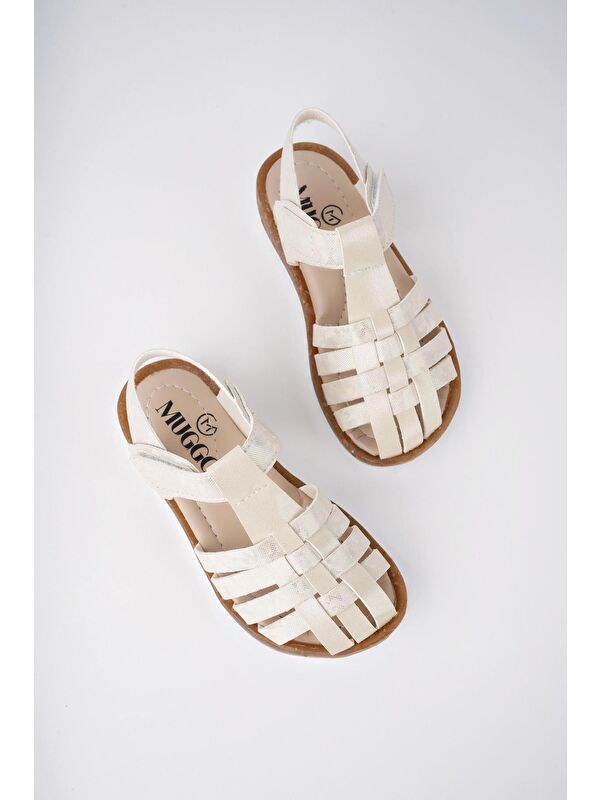 Rapun Günlük Ortopedik Hafif Taban Cırtlı Kız Çocuk Sandalet - Görsel 4