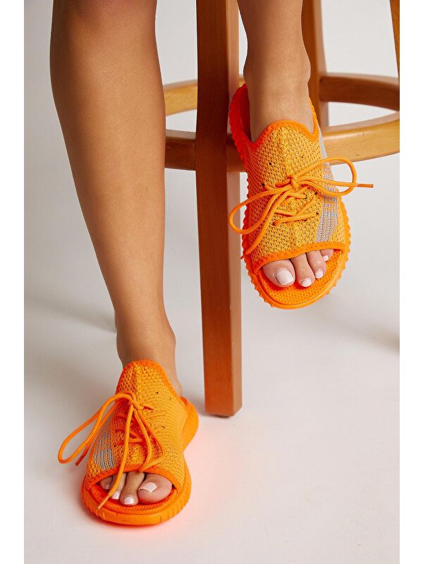 Unisex Oranj Triko Özel Üretim Terlik Tbtr - Görsel 3