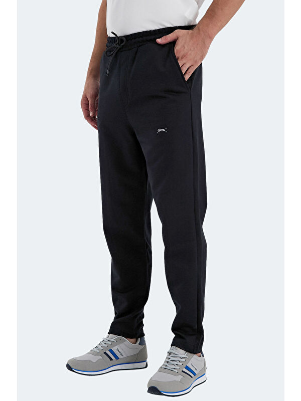 SLAZENGER Erkek %100 Pamuk Eşofman Altı Siyah