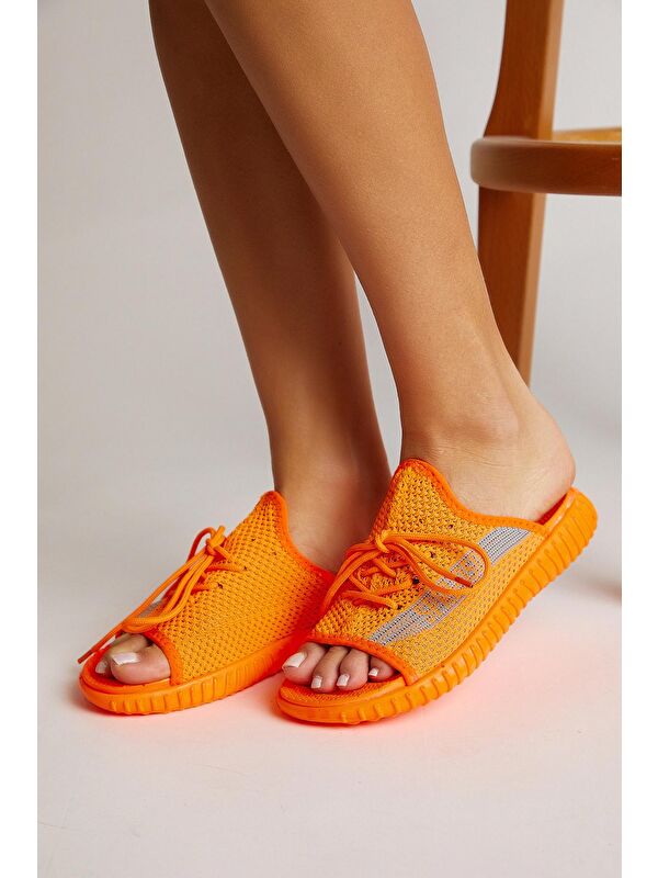 Unisex Oranj Triko Özel Üretim Terlik Tbtr - Görsel 5