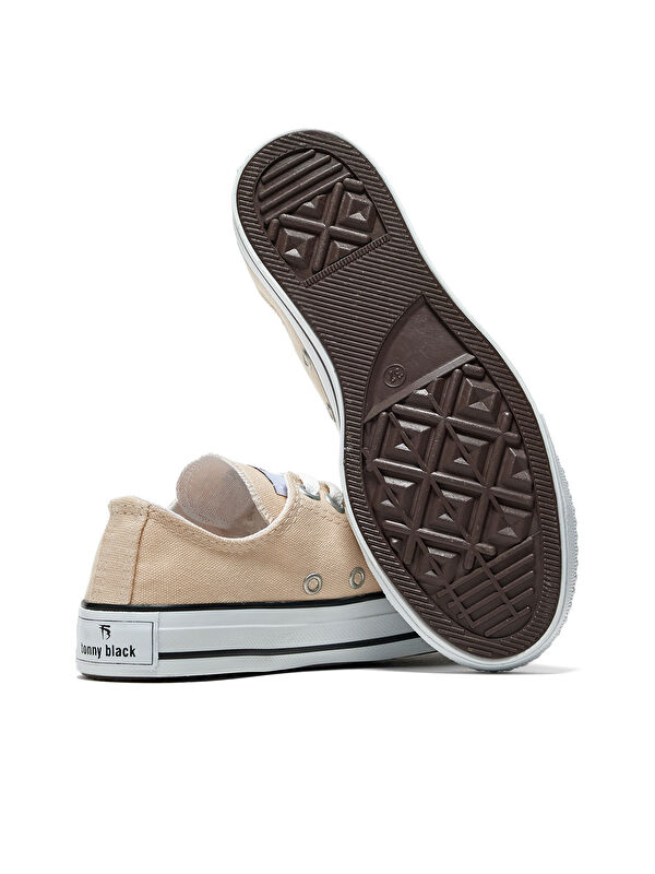 Unisex Bej Rahat Kalıp Sneaker Ayakkabı - Görsel 6