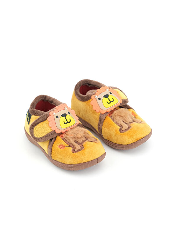 Bebe Erkek Çocuk Kışlık Cırtlı Ayarlanabilir Günlük Kreş Panduf Ayakkabı - Görsel 4