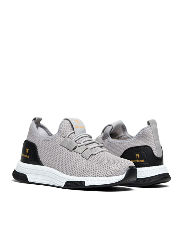 Çocuk Unisex Füme Rahat Kalıp Lastik Bağcıklı Spor Ayakkabı - Görsel 3