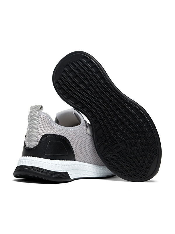 Çocuk Unisex Füme Rahat Kalıp Lastik Bağcıklı Spor Ayakkabı - Görsel 5