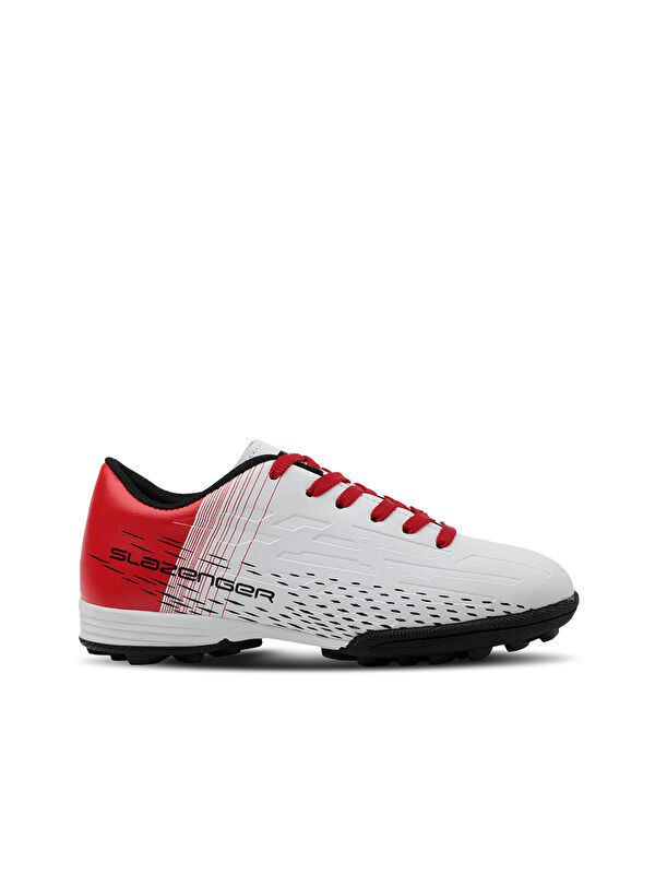 SLAZENGER SCORE I HS Erkek Çocuk Halı Saha Beyaz / Kırmızı Futbol Ayakkabısı