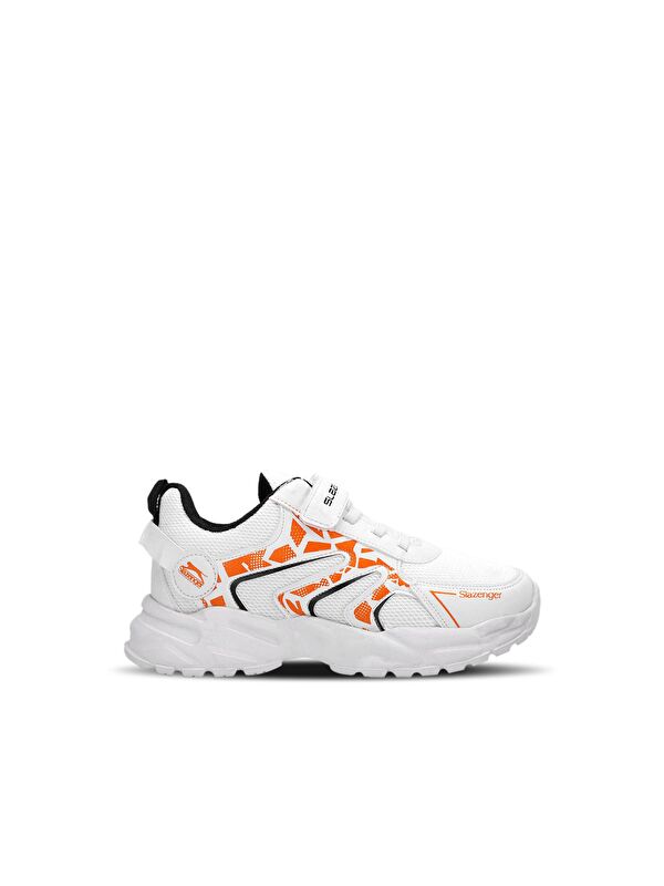 KANNER Kız Çocuk Sneaker Ayakkabı Beyaz / Turuncu - Görsel 2