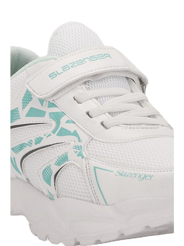 KANNER Kız Çocuk Sneaker Ayakkabı Beyaz / Yeşil - Görsel 5