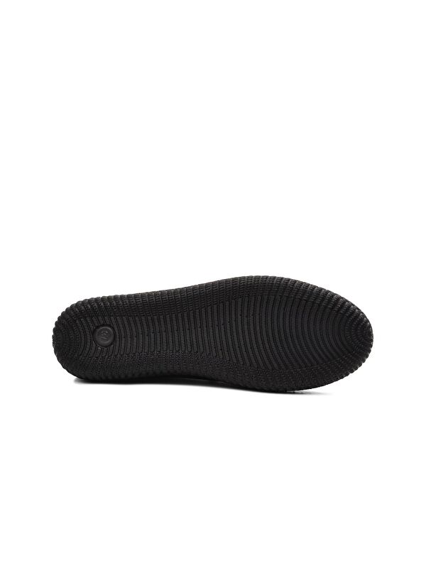 Siyah Kadın Hakiki Deri Babet Ayakkabı 7230 - Görsel 6