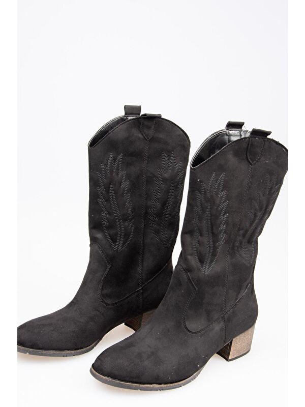 E267730002 Siyah Kadın Bot - Görsel 5