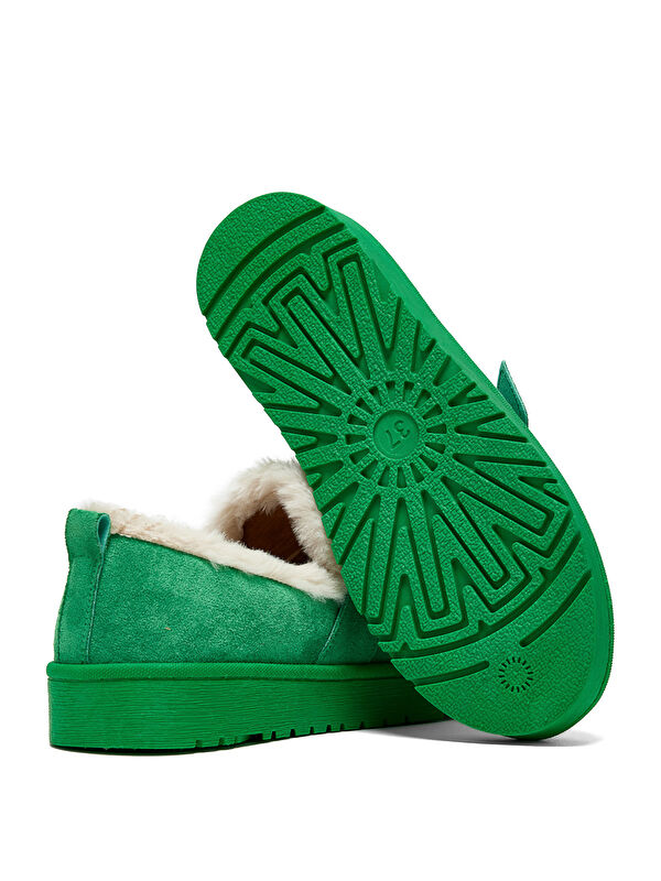 Tonny Black Yeşil Tonny Black Süet Rahat Kadın Kalıp İçi Kürklü Tokalı Kısa Bot