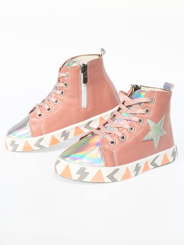 Star Shine Somon Kız Çocuk Sneakers - Görsel 3
