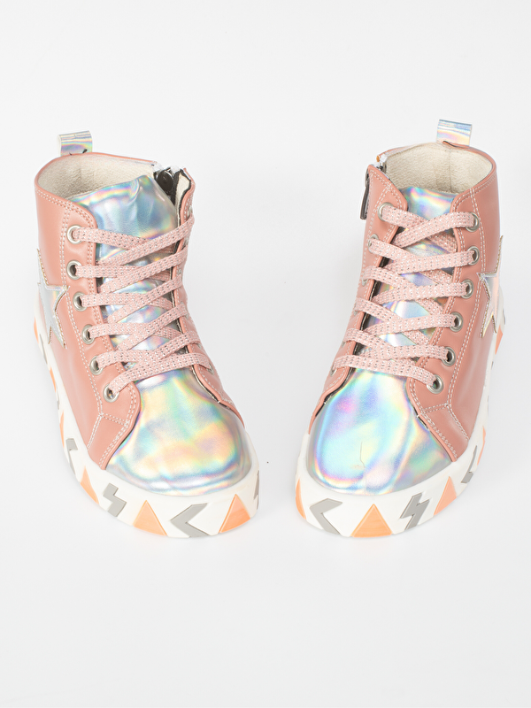 Star Shine Somon Kız Çocuk Sneakers - Görsel 4
