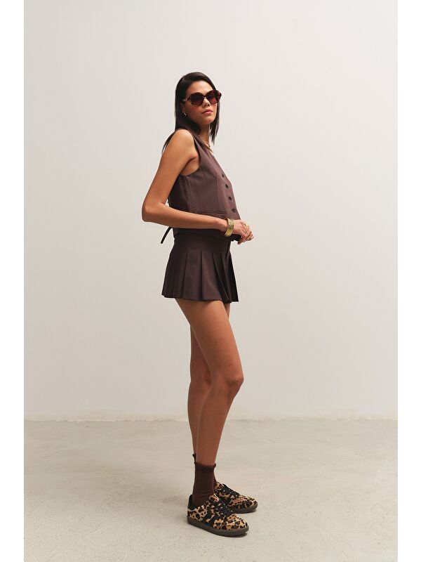 LEOPARD Kadın Ortopedik Günlük Bağcıklı Yürüyüş Leopar Desenli Sneaker Spor Ayakkabı - Görsel 5