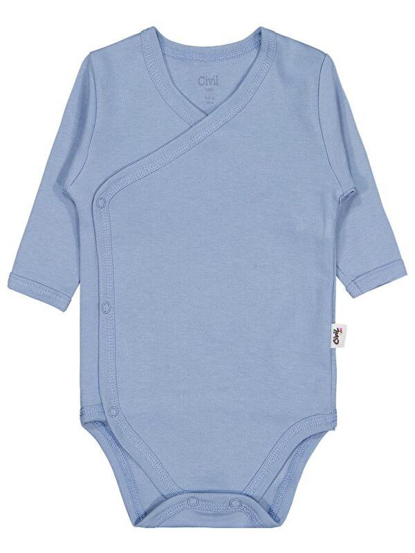 Civil Baby Renkli Kumaş 1-6 Ay Unisex Zıbın Badi