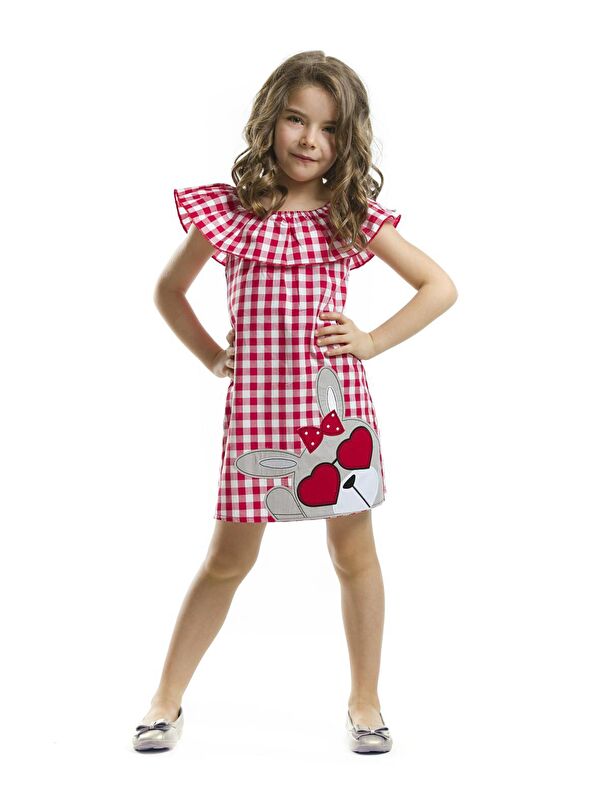 Denokids Kalp Gözlüklü Elbise