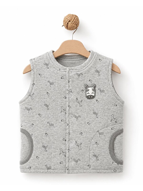BabyCosy Organic  Bebek Yelek %100 Organic Pamuk Yenidoğan Serisi-CSY8072