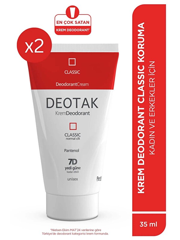 Deotak Krem Deodorant Classic x 2