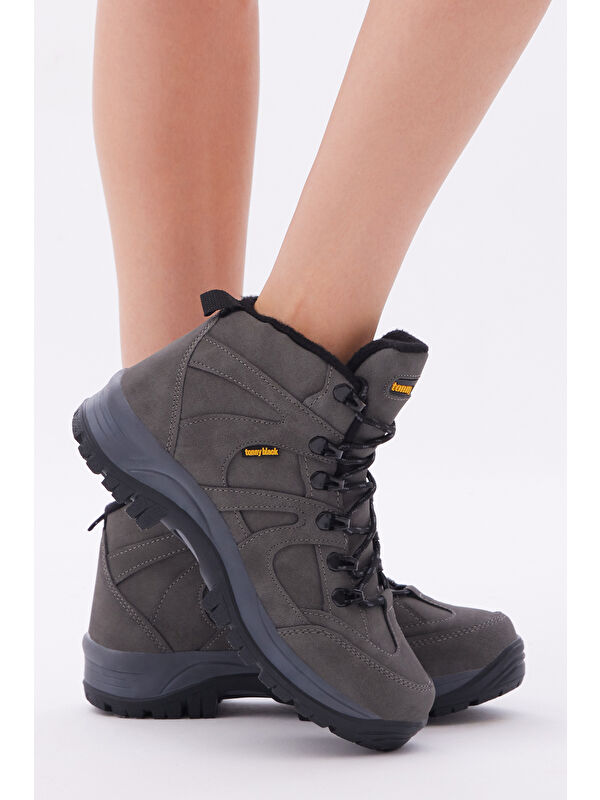 Unisex Füme Rahat Kalıp Bağcıklı Trekking Bot - Görsel 4