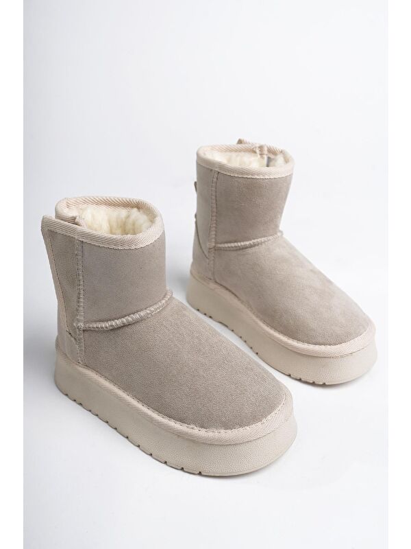 MİXS Kalın Taban İçi Tüylü Cırtlı Günlük Mini Çocuk Bot - Görsel 6