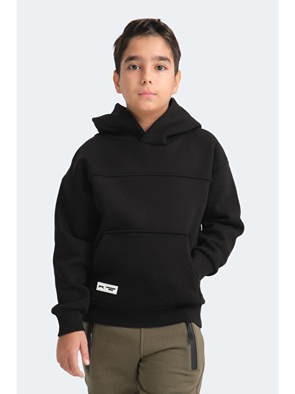 SLAZENGER LENE Unisex Çocuk Sweatshirt Siyah