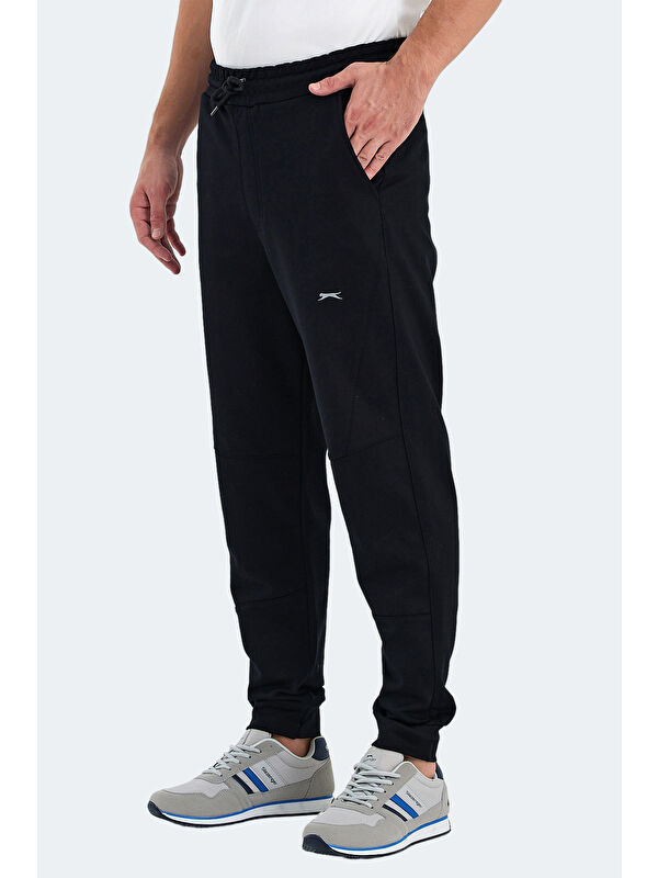 SLAZENGER NADAB  Erkek %100 Pamuk Jogger Eşofman Altı Siyah