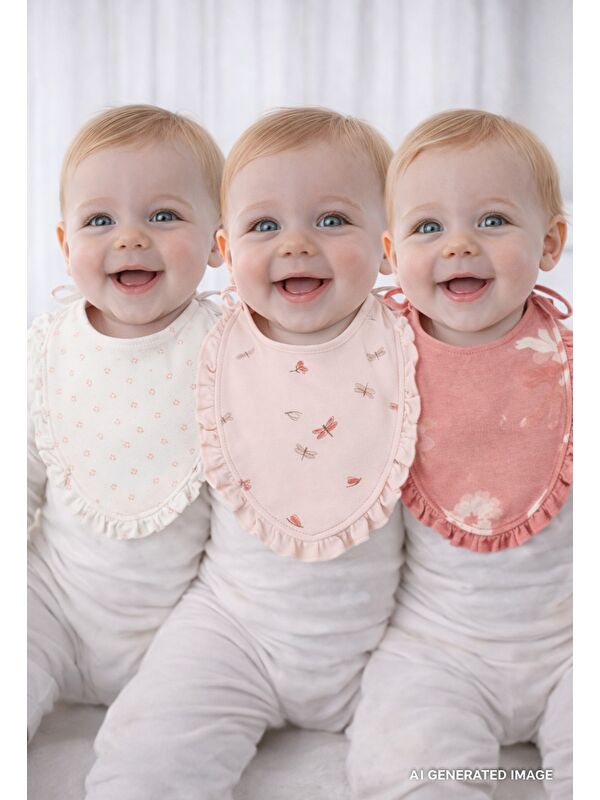 Carter's Kız Bebek 3'lü Önlük Set
