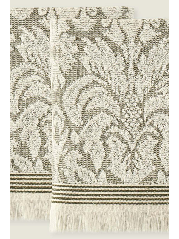 Bella Maison %100 Pamuk Colin Yüz Havlusu 2'li Yeşil (50x90 cm)