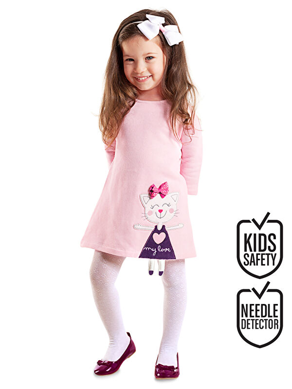 Denokids Yaramaz Kedi Kız Çocuk Elbise