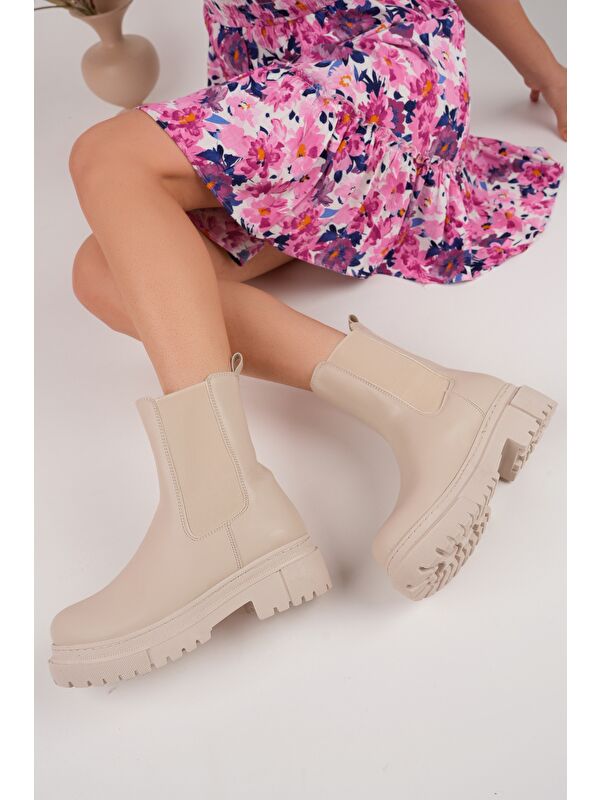 Pamela Kadın Kalın Taban Bot - Görsel 5