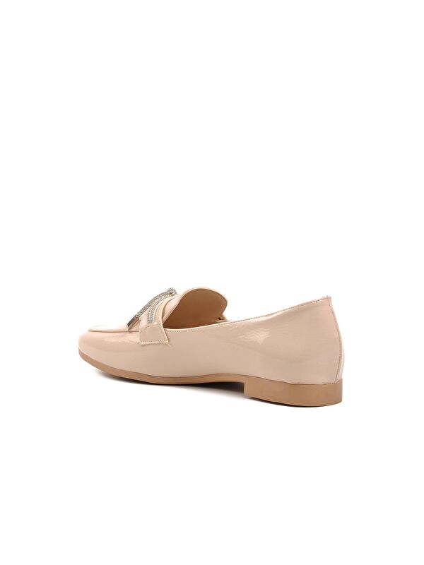 514508 Bej Kadın Babet Ayakkabı - Görsel 5