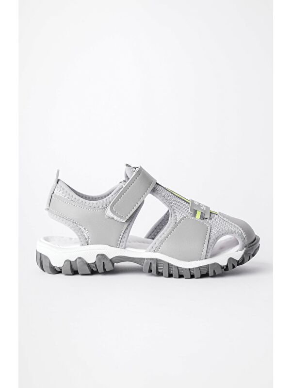 TWEETY Günlük Ortopedik Hafif Taban Önü Kapalı Cırtlı Unisex Çocuk Sandalet - Görsel 3