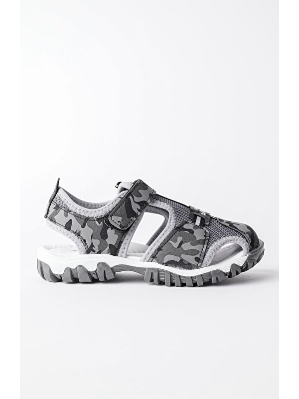 TWEETY Günlük Ortopedik Hafif Taban Önü Kapalı Cırtlı Unisex Çocuk Sandalet - Görsel 3