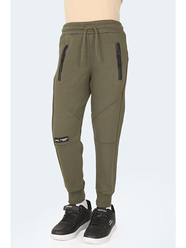 SLAZENGER LAMYA Unisex Çocuk Eşofman Altı Haki