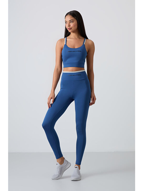 Tommylife Parlament Polyester Esnek Standart Fit Performans Kadın Tayt Takım - 95333