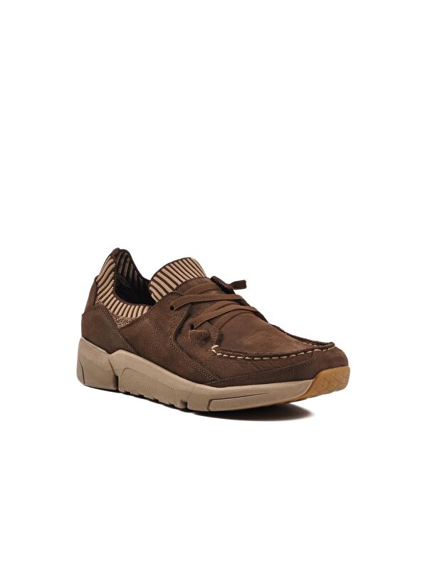 Kahve Hakiki Deri Erkek Casual Ayakkabı 23410 - Görsel 4