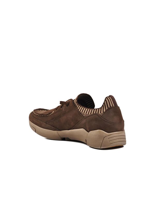 Kahve Hakiki Deri Erkek Casual Ayakkabı 23410 - Görsel 5