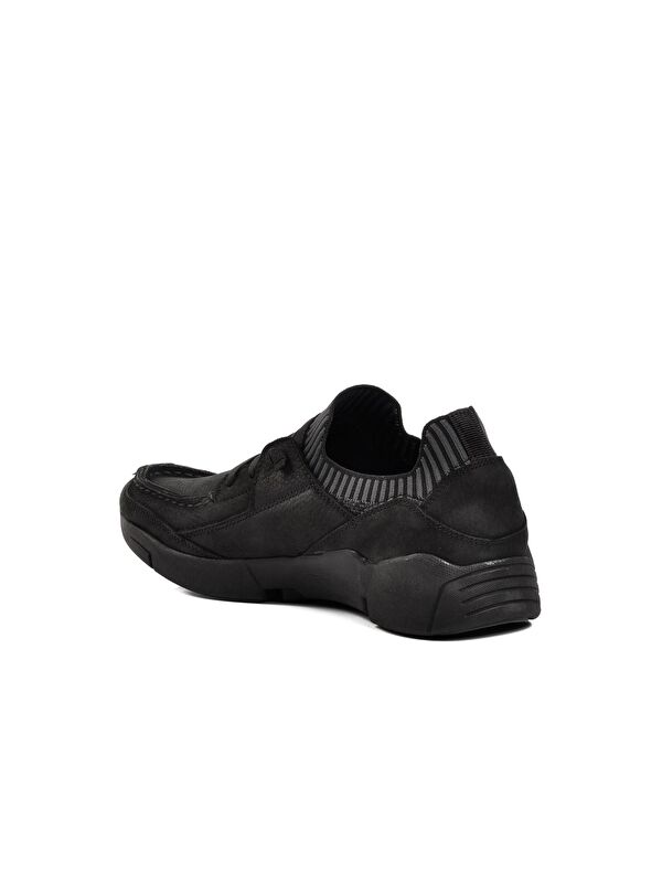 Siyah Hakiki Deri Erkek Casual Ayakkabı 23410 - Görsel 5