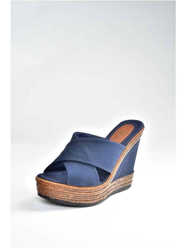 F674072005 Lacivert Kadın Terlik - Görsel 3