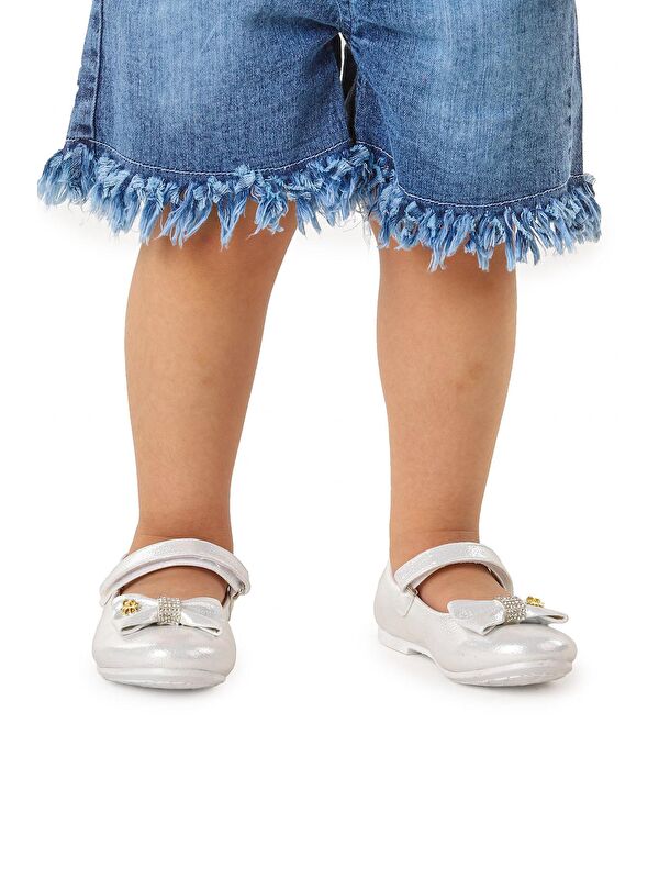 Cırtlı Fiyonklu Kız Çocuk Babet Ayakkabı Ege 201 Vakko - Görsel 3